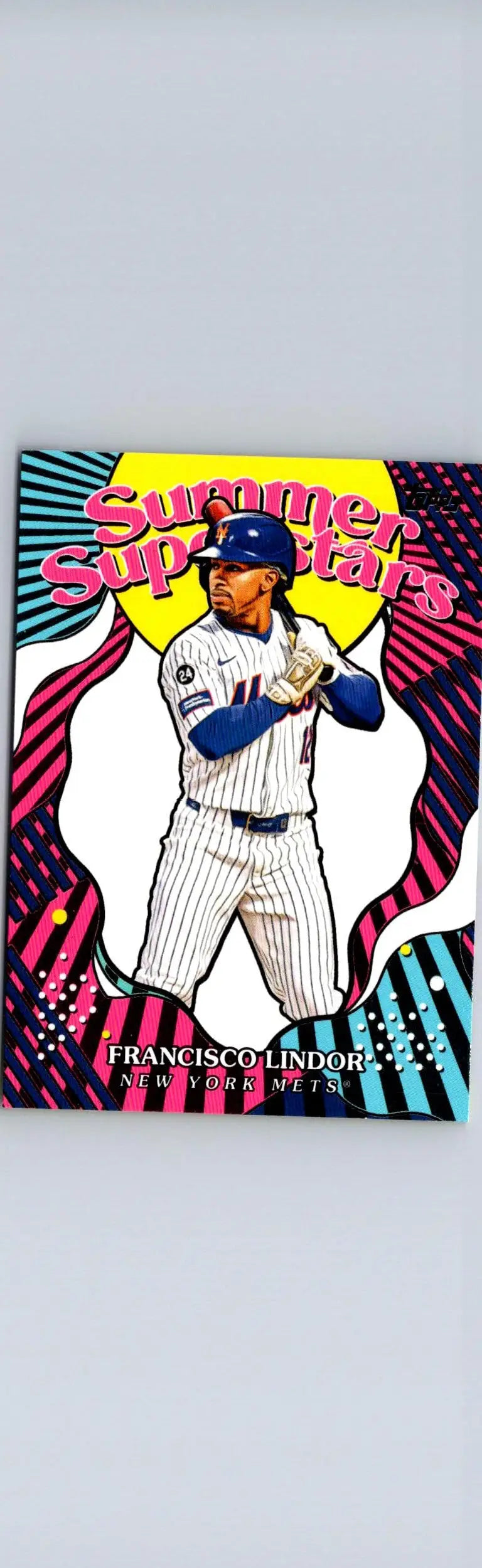 2025 Topps Francisco Lindor Summer Superstars baseball card featuring Francisco Lindor