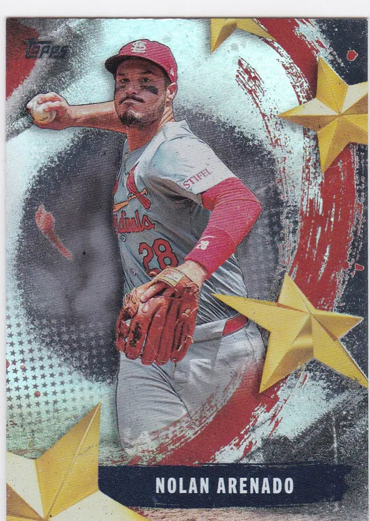 Nolan Arenado baseball card from 2025 Topps Stars of the MLB series featuring Arenado St Louis