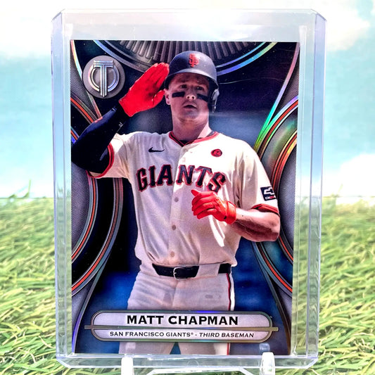 Matt Chapman baseball card from 2025 Topps Tribute featuring SF Giants playe