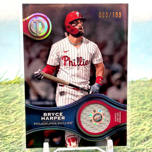 2025 Topps Tribute Bryce Harper Game Used Stamp Of Approval Relic Card slash 199