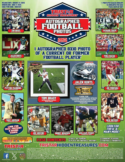 2025 TriStar Hidden Treasures Autographed Football Photos Hobby Box | Columbia Sports Cards - Sports Card Hobby Boxes