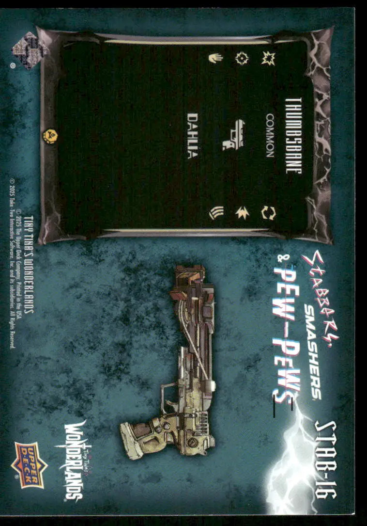 2025 Upper Deck Marvel Wildstorm Slabark Smashers & Pew-Pews Dahlia #SBB-16 - Trading Card