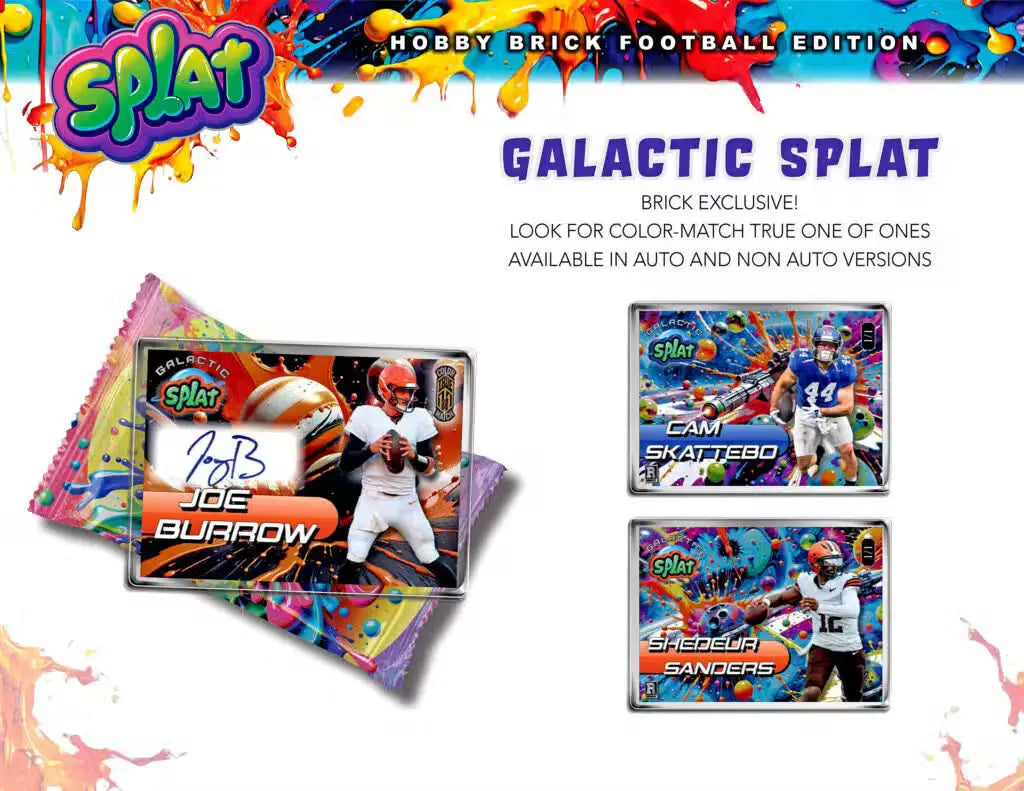 2025 Wild Card Splat Football Cards Breakers Brick Box | Columbia Sports Cards - Sports Card Hobby Boxes