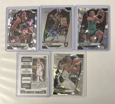 Basketball trading card lot featuring 2025 WNBA All-Star players Clark Bueckers Boston Wilson Collier