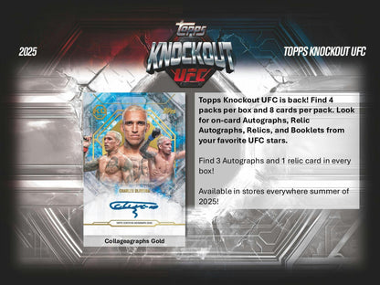 2025 Topps Knockout UFC Hobby Box | Columbia Sports Cards