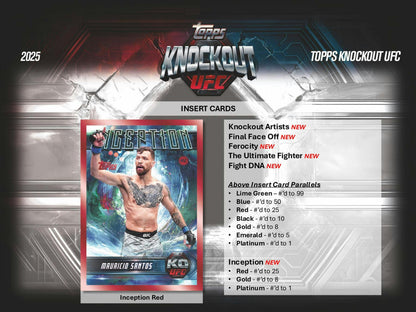 2025 Topps Knockout UFC Hobby Box | Columbia Sports Cards