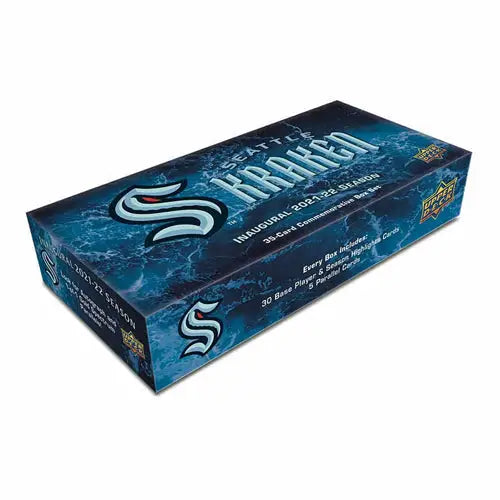 Seattle Kraken inaugural season commemorative gold spectrum kraken hockey box set