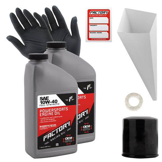 10W-40 2 Quart Oil Change Kit For Kawasaki Vulcan S EN650