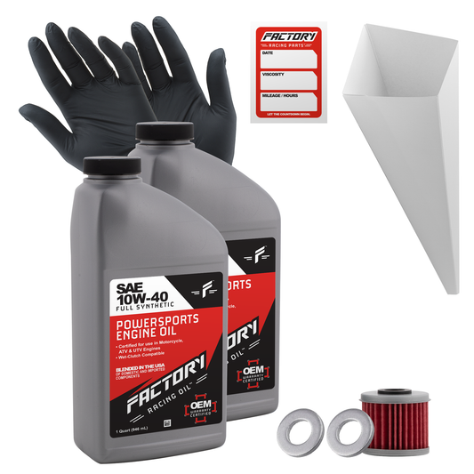 10W-40 2 Quart Oil Change Kit For Honda CRF150R, CRF250R/X, CRF450R/X