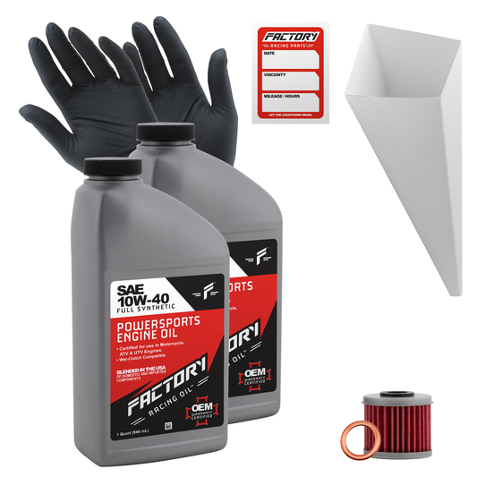 10W-40 2 Quart Oil Change Kit For Honda CRF250R, CRF250RX