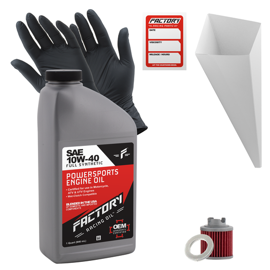 10W-40 1 Quart Oil Change Kit For Honda CB50R 2004