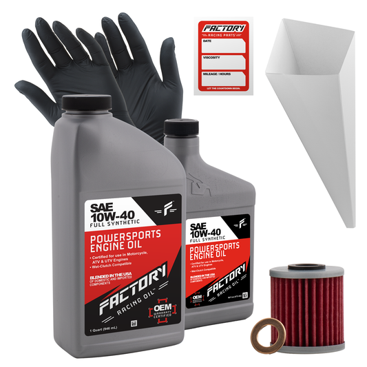 10W-40 Full Synthetic 1.5 Quart Oil Change Kit fits Suzuki RMX450Z, RM-Z450