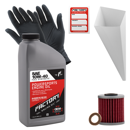 10W-40 Full Synthetic 1 Quart Oil Change Kit fits Suzuki RM-Z250