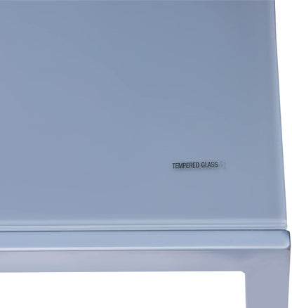 Gray Rectangular Glass Dining Table, 6-Person-3