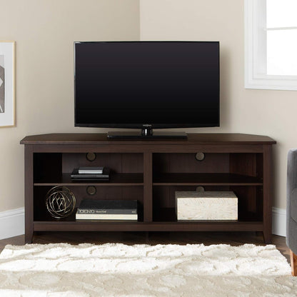 Maxwell Classic 2 Shelf Corner TV Stand for Tvs up to 65 Inches, 58 Inch, Espresso-3