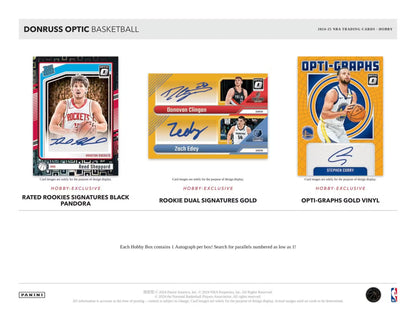 2024-25 Panini Donruss Optic Basketball Hobby Box | Columbia Sports Cards