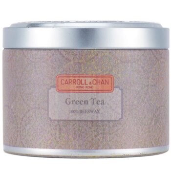 100% Beeswax Tin Candle - Green Tea - (8x6) cm