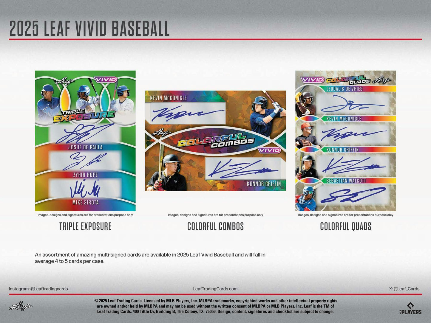 2025 Leaf Vivid Baseball Hobby Box | Columbia Sports Cards