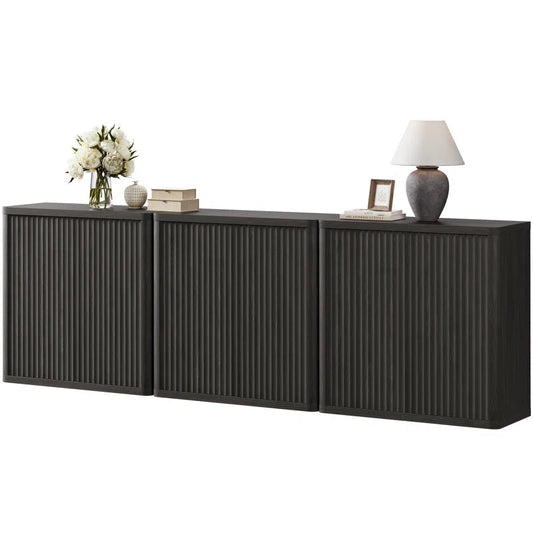 Modern Buffet Sideboard With Adjustable Shelves And Storage-0