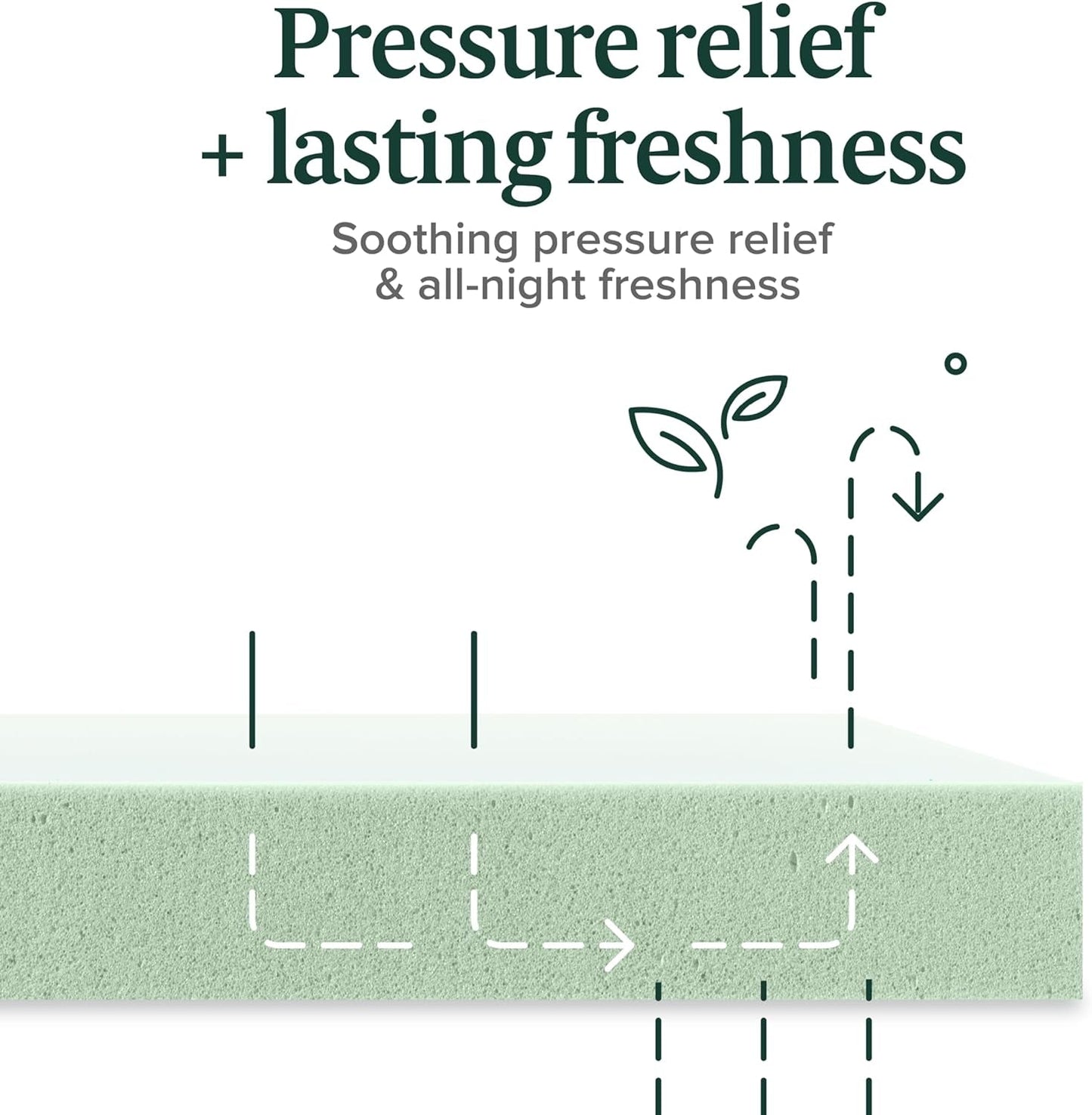 Twin Green Tea Infused Memory Foam Mattress Medium Firm-4