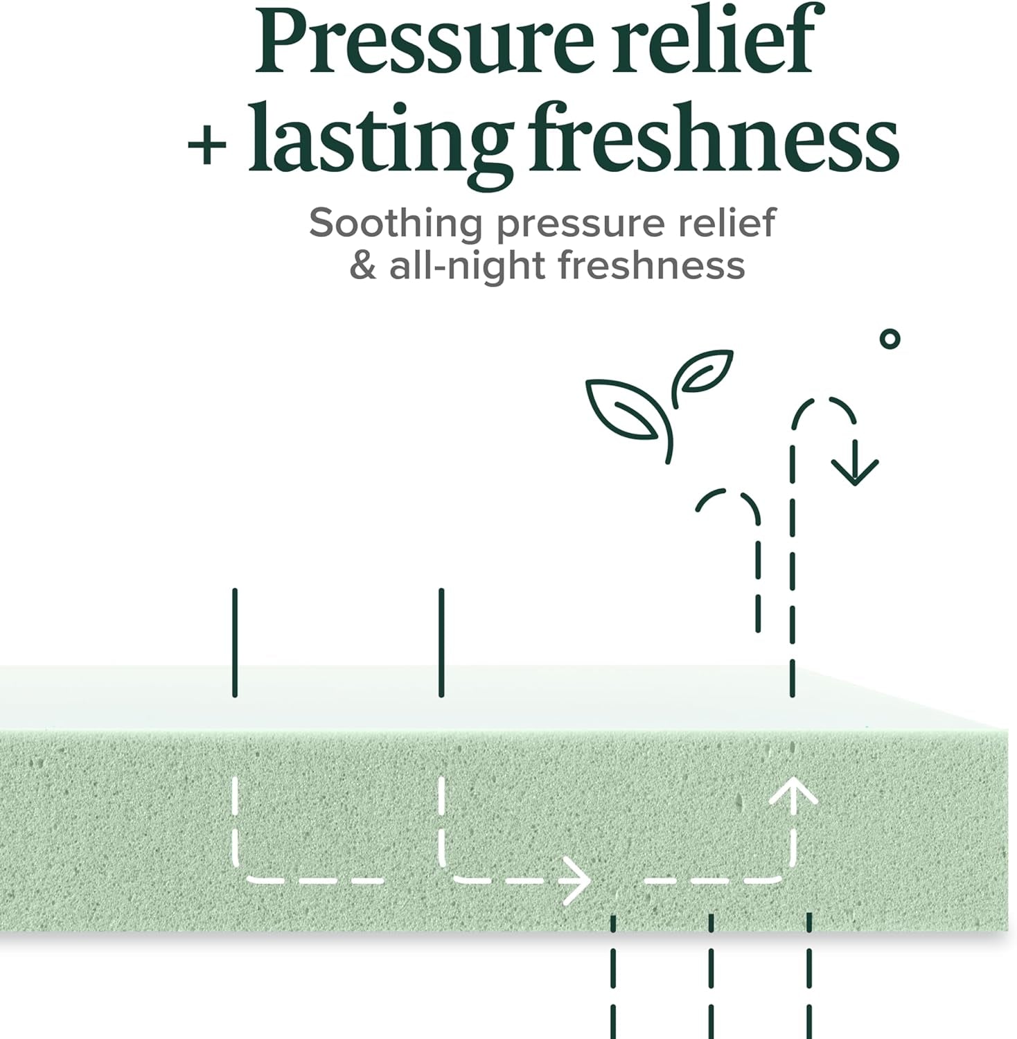 Twin Green Tea Infused Memory Foam Mattress Medium Firm-4