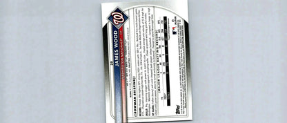 James Wood baseball card from 2025 Bowman Chrome Mojo Refractor showcasing rookie talent