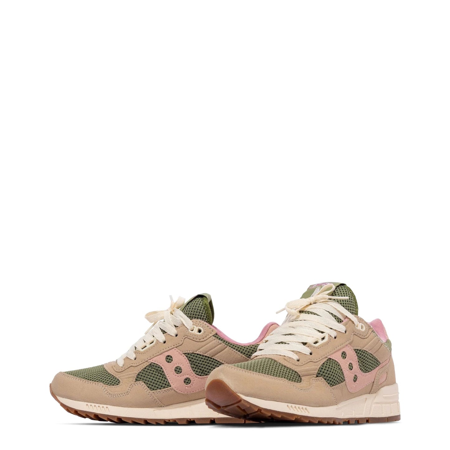 Saucony  unisex green pink low top suede Sneakers