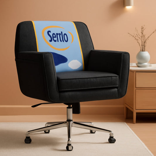 Ashland Home Office Desk Chair with Button Tufted Back, Memory Foam Cushion and Padded Arms, Mid Century Modern Vanity Armchair with Wheels for Bedroom, Chrome Metal Base, Charcoal Gray-0