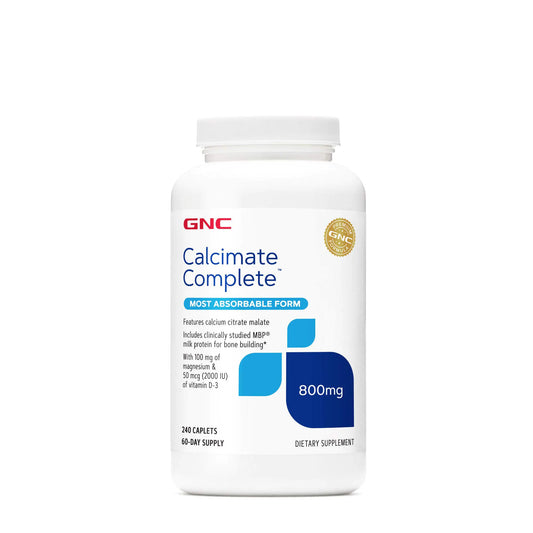 GNC Calcium Complete 800mg Supplement Supports Bone Density Enhances Calcium Absorption 60 Servings