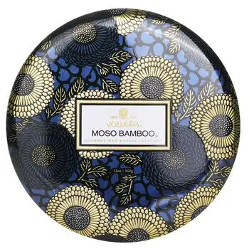 3 Wick Decorative Tin Candle - Moso Bamboo - 340g/12oz - 340g/12oz / 1 - Home Scent