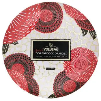 3 Wick Decorative Tin Candle - Spiced Goji Tarocco Orange - 340g/12oz - 340g/12oz / 1 - Home Scent