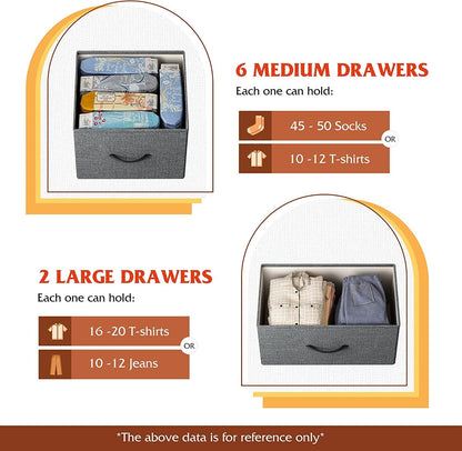 Fabric Dresser with TV Stand for Bedroom-4