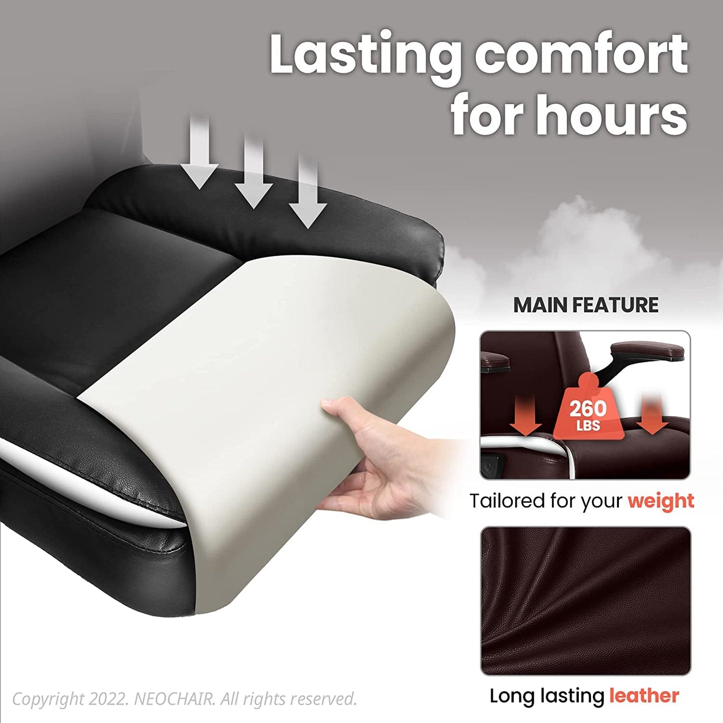 Ergonomic Black Office Chair with Swivel Wheels-1