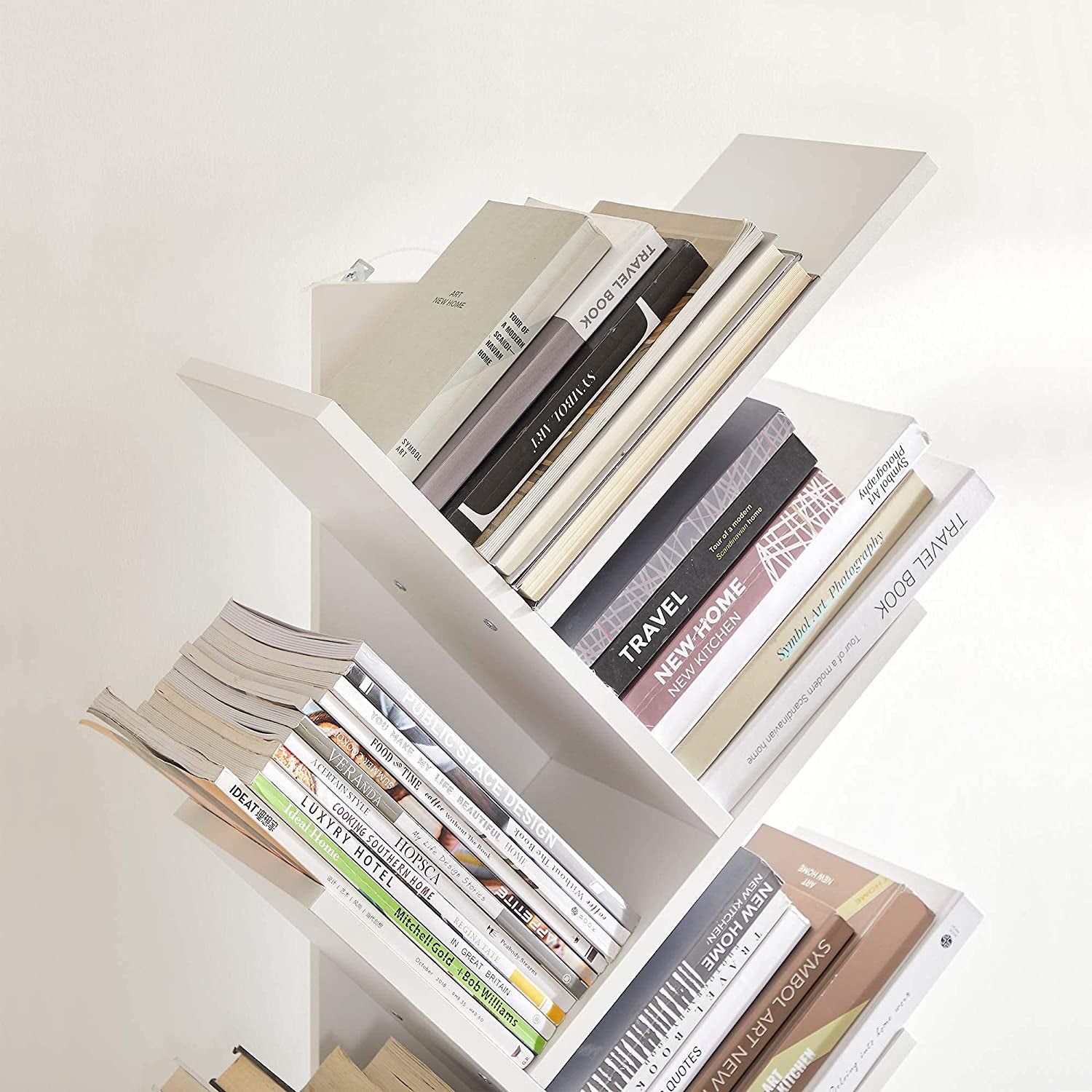 8-Tier Tree Bookshelf for Small Spaces-4