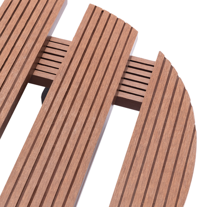 vidaXL Plant Trolleys 4 pcs Brown Ø11.8"x3" WPC-4