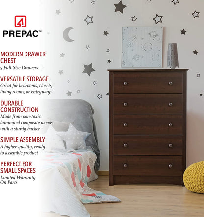 Fremont 5-Drawer Chest in Espresso-3