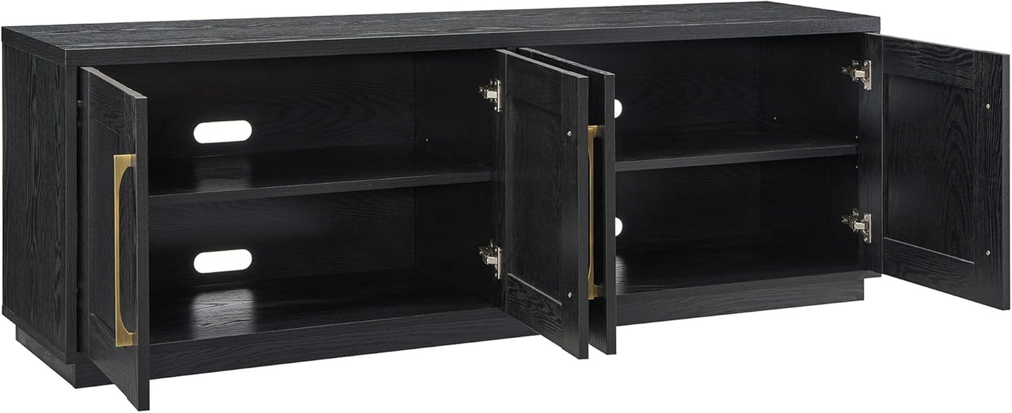 Tillman Rectangular TV Stand for Tv'S up to 80" in Black Grain-1