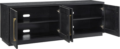 Tillman Rectangular TV Stand for Tv'S up to 80" in Black Grain-1