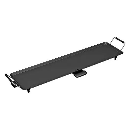 35 Inch Electric Griddle Teppanyaki Grill with Adjustable Temperature - Color:Black - Cookware & Bakeware