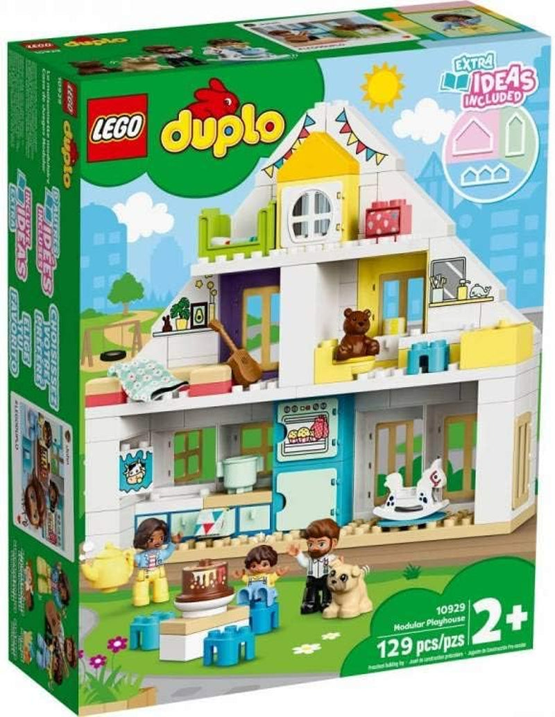 DUPLO Town Modular Playhouse 10929 Dollhouse with Furniture and a Family, Great Educational Toy for Toddlers (130 Pieces), Multicolor-1
