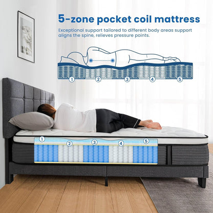 12 Inch Pillow Top Hybrid Mattress for Ultimate Comfort-3