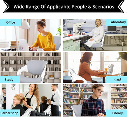 Ergonomic Drafting Chair,Standing Computer Desk Chair,Foot Ring,Lumbar Support,Swivel Task Chair -Grey-4