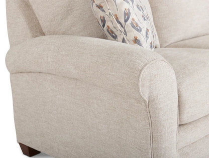 Coziest Transitional Sofa Flared Arms And Wooden Legs-4