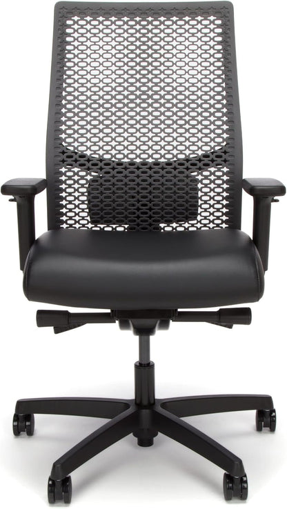 Ignition 2.0 Reactiv Ergonomic Office Chair with Lumbar Support, Breathable Flex-Back Adjustable Office Chair, Synchro-Tilt Recline, Swivel Wheels - Home Office Desk Chair for Back Pain - Black-4