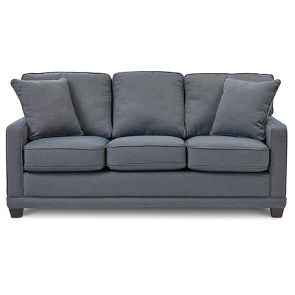 Sleek Stationary Sofa With Track Arms Timeless Design-1