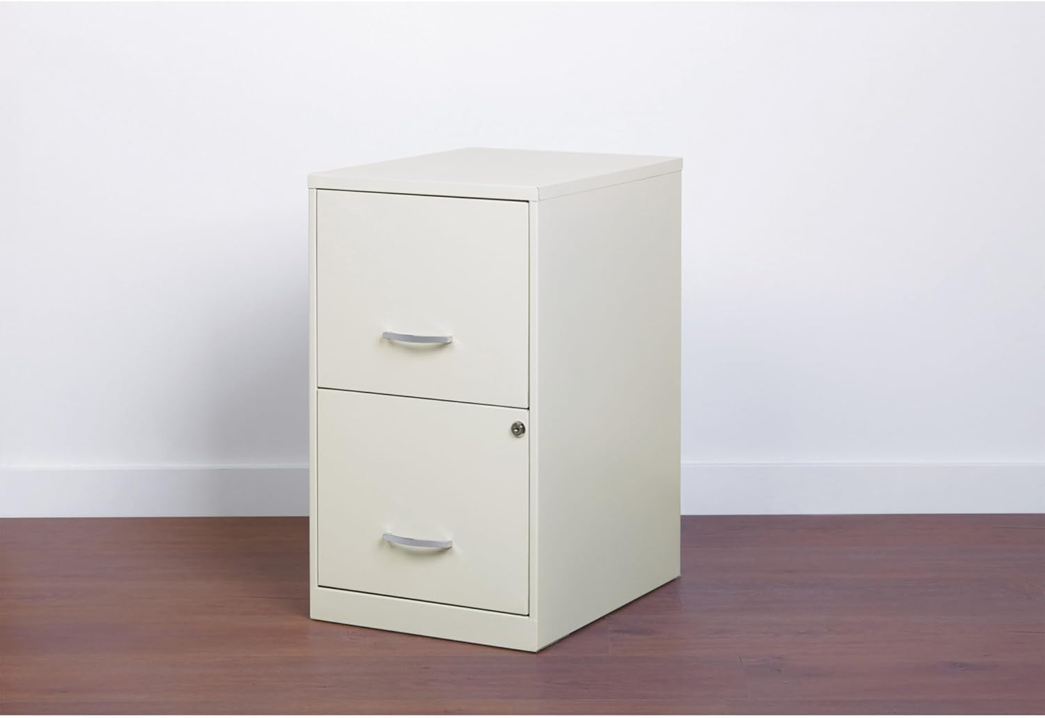 2-Drawer File Cabinet, 14.2" X 18" X 24.5", White-1