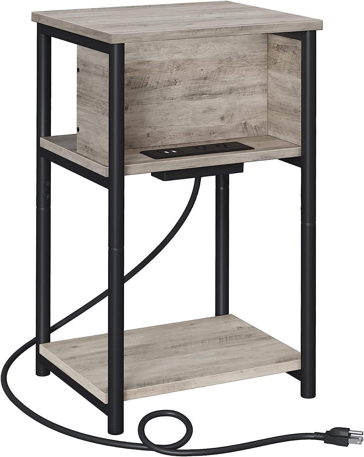 Side Table with Charging Station-0