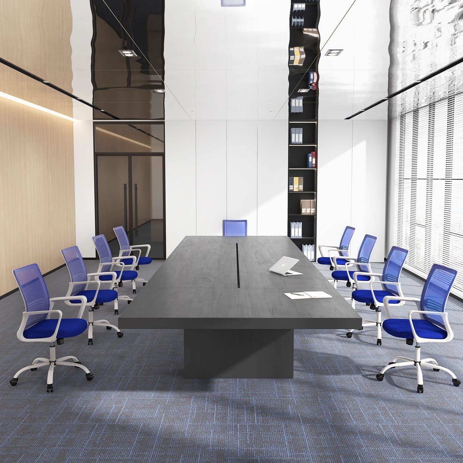 Pink Ergonomic Office Chair with Wheels and Support-0