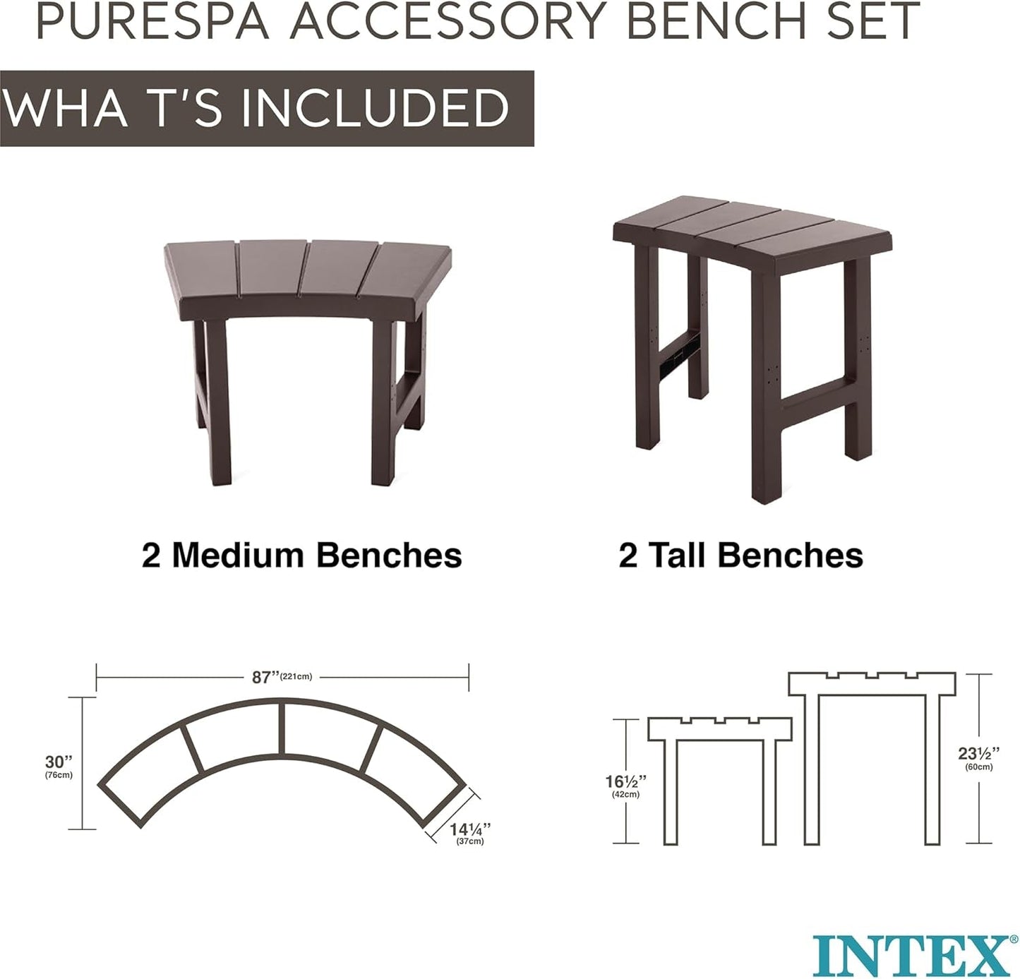 2 Medium PureSpa Benches 4 Person Spas-3
