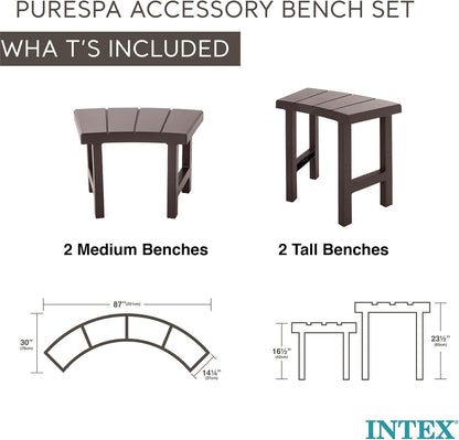 2 Medium PureSpa Benches 4 Person Spas-3